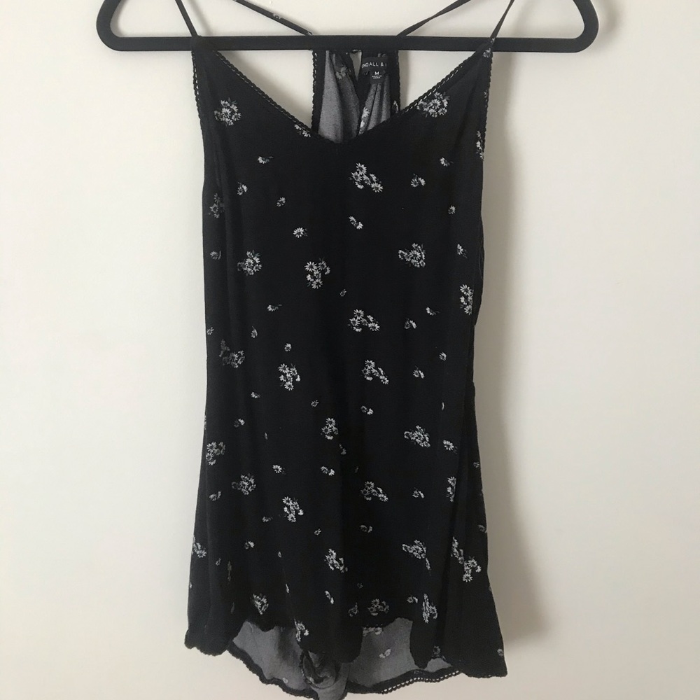 Floral Detailed Romper